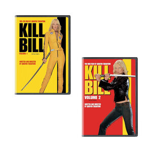 Kill Bill Volumes 1 & 2 DVDs Uma Thurman, Quentin Tarantino SEALED